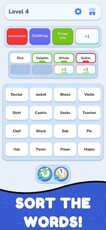Sort the Words screenshot 1